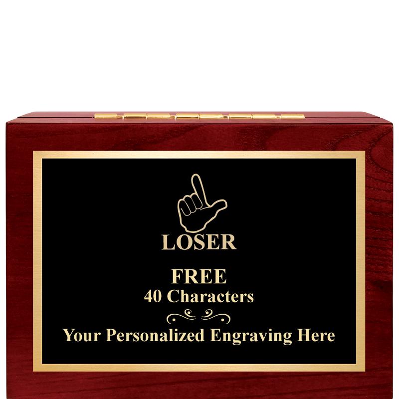 7"Wx3"H WD KEEPSAKE BX W PLATE