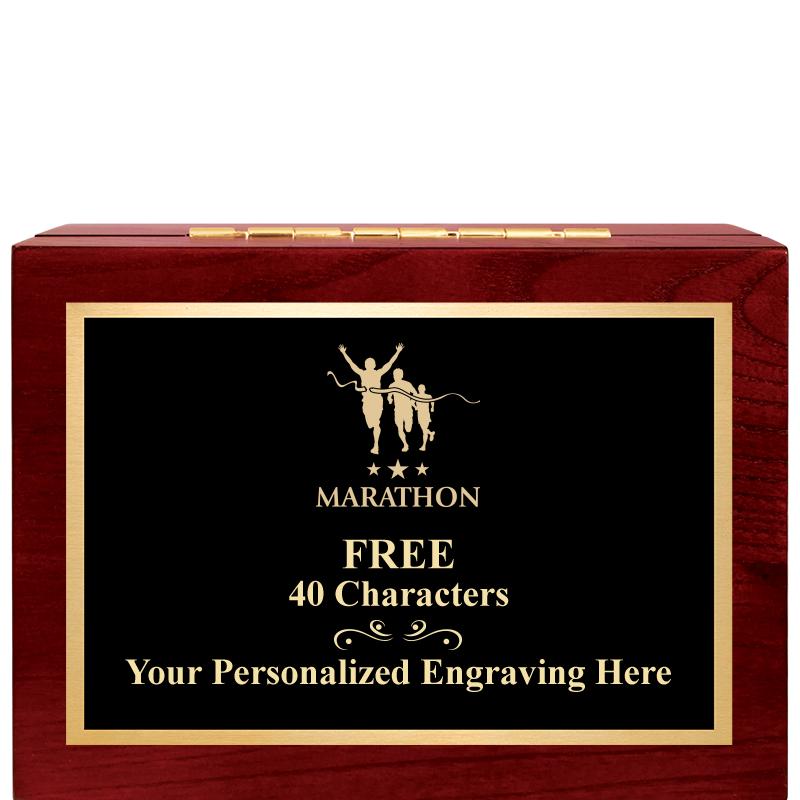 7"Wx3"H WD KEEPSAKE BX W PLATE