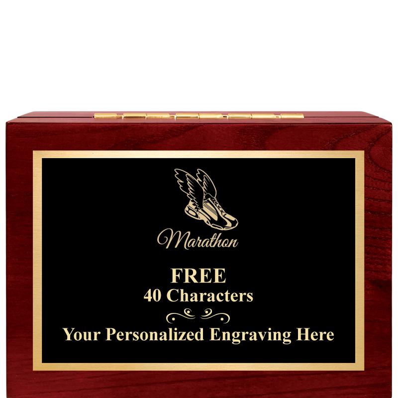 7"Wx3"H WD KEEPSAKE BX W PLATE