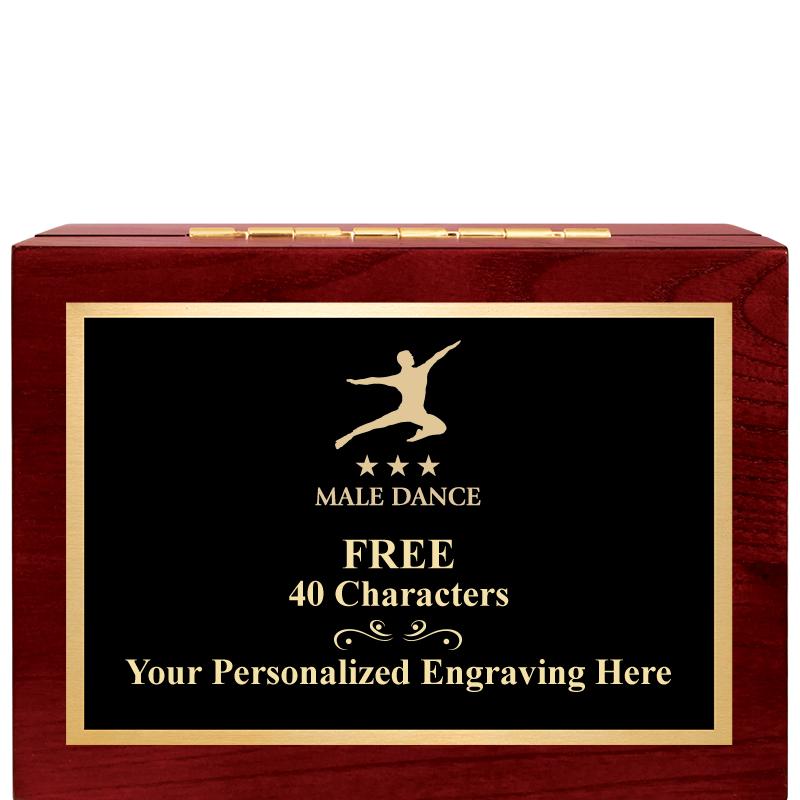 7"Wx3"H WD KEEPSAKE BX W PLATE