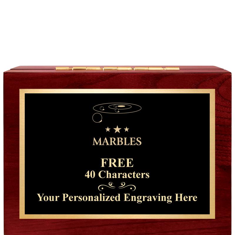 7"Wx3"H WD KEEPSAKE BX W PLATE