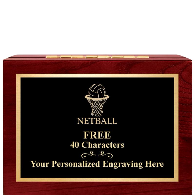 7"Wx3"H WD KEEPSAKE BX W PLATE