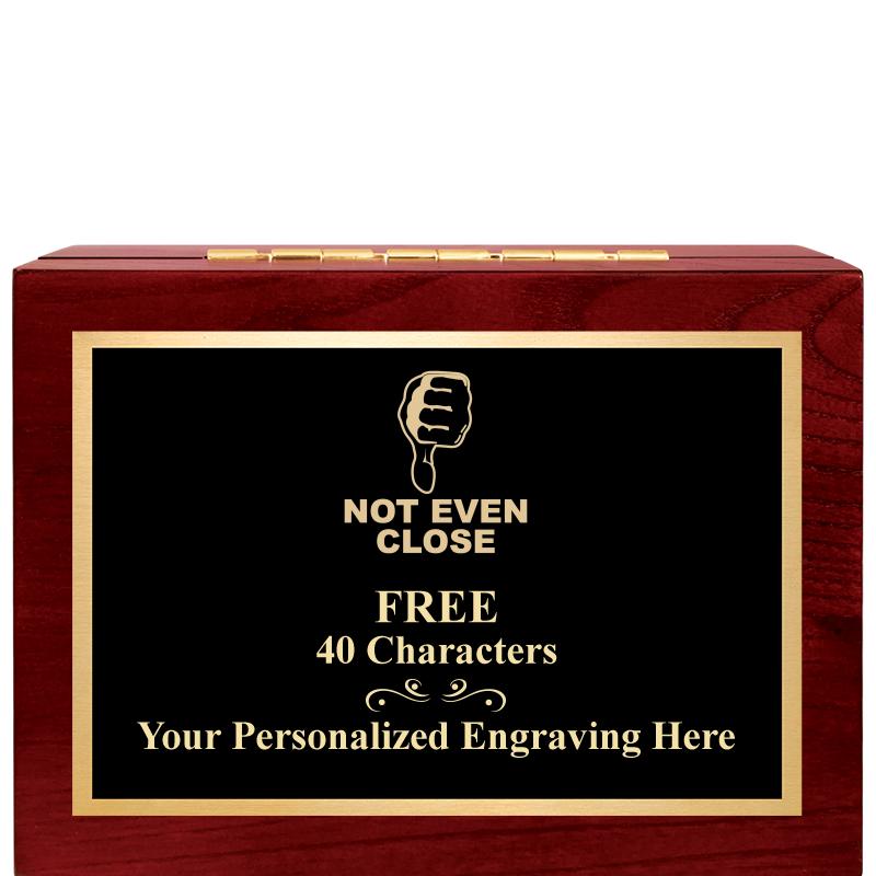 7"Wx3"H WD KEEPSAKE BX W PLATE