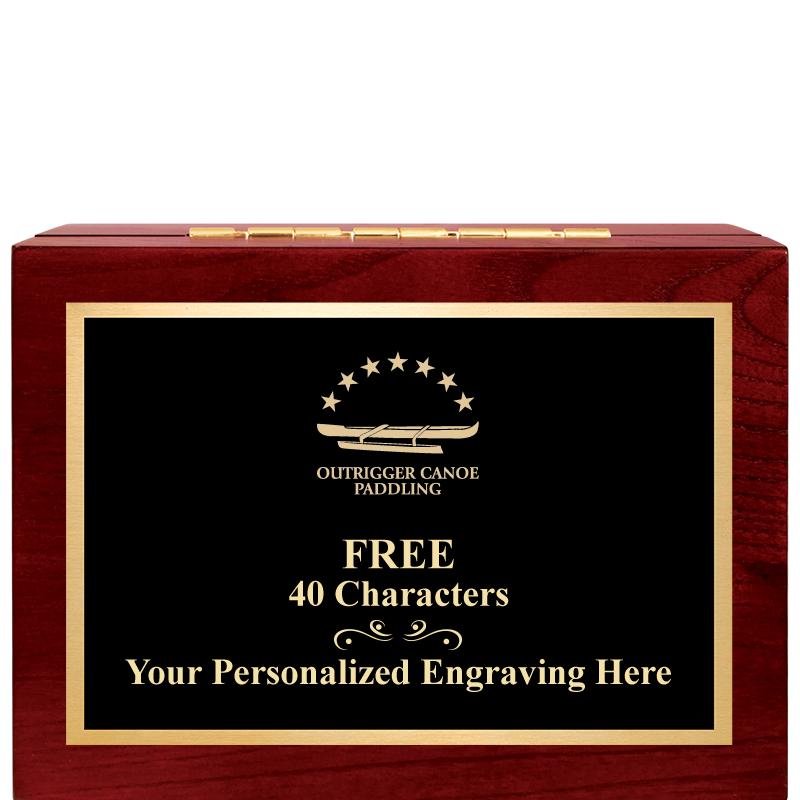 7"Wx3"H WD KEEPSAKE BX W PLATE