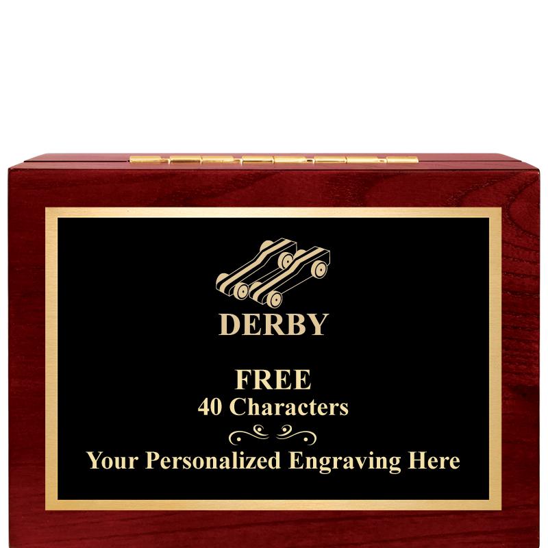 7"Wx3"H WD KEEPSAKE BX W PLATE