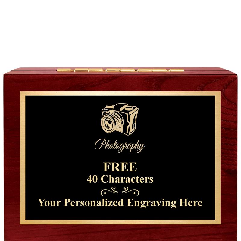 7"Wx3"H WD KEEPSAKE BX W PLATE