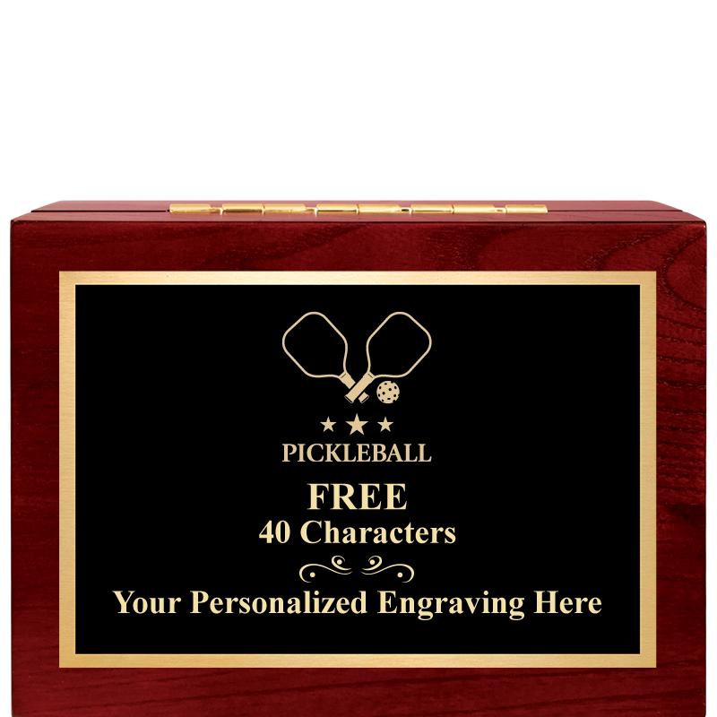 7"Wx3"H WD KEEPSAKE BX W PLATE