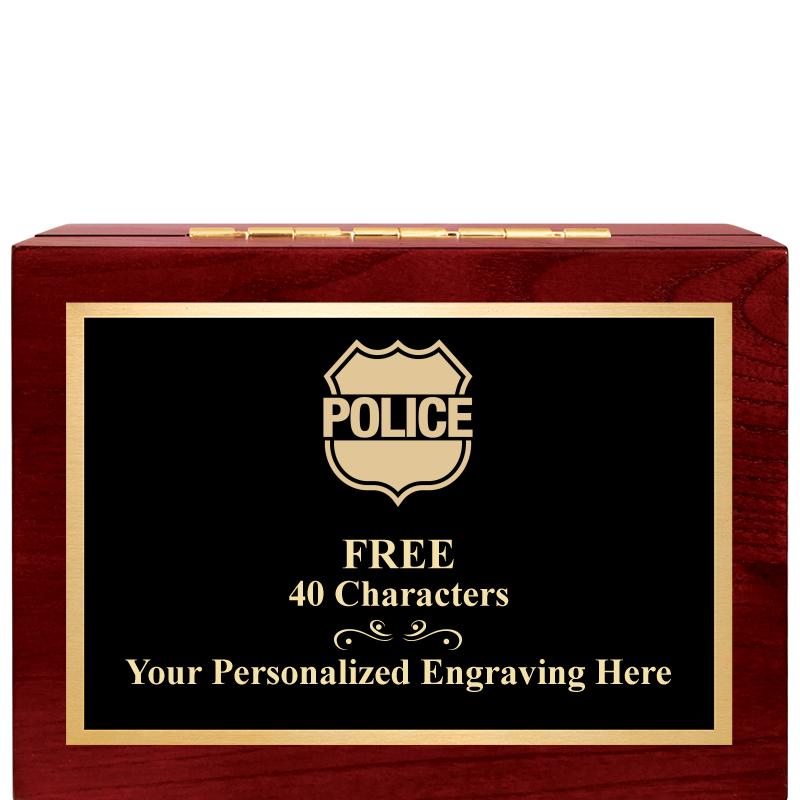 7"Wx3"H WD KEEPSAKE BX W PLATE