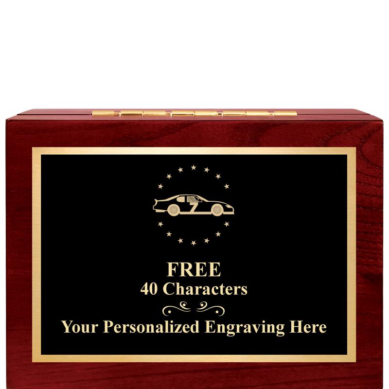 7"Wx3"H WD KEEPSAKE BX W PLATE