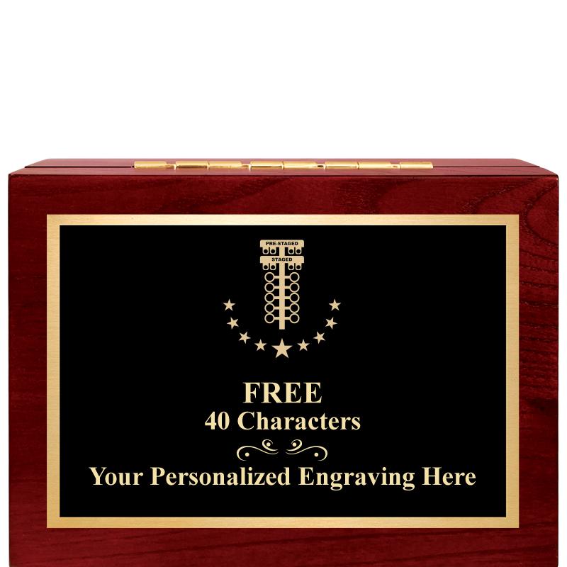 7"Wx3"H WD KEEPSAKE BX W PLATE