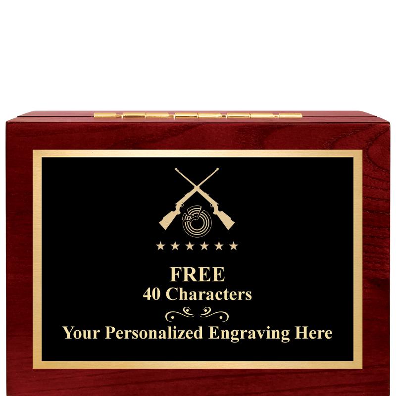 7"Wx3"H WD KEEPSAKE BX W PLATE