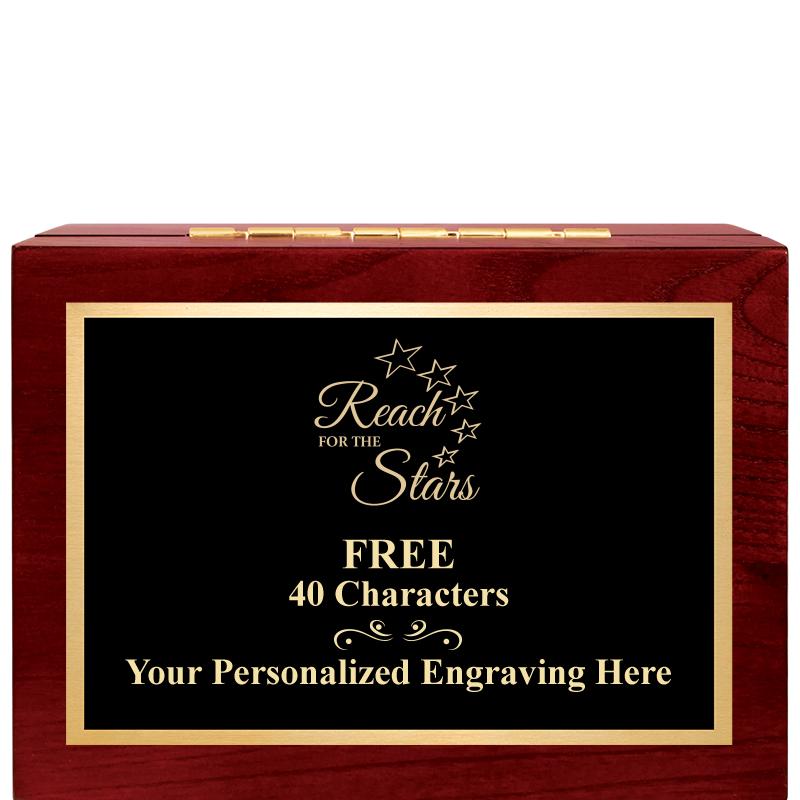 7"Wx3"H WD KEEPSAKE BX W PLATE