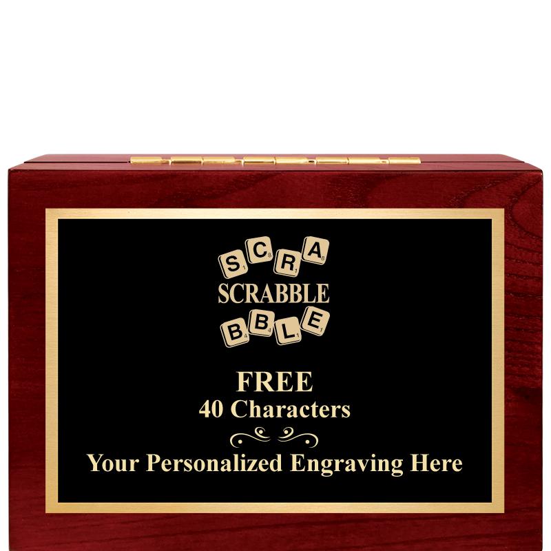 7"Wx3"H WD KEEPSAKE BX W PLATE