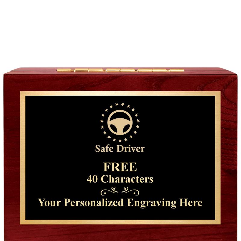 7"Wx3"H WD KEEPSAKE BX W PLATE