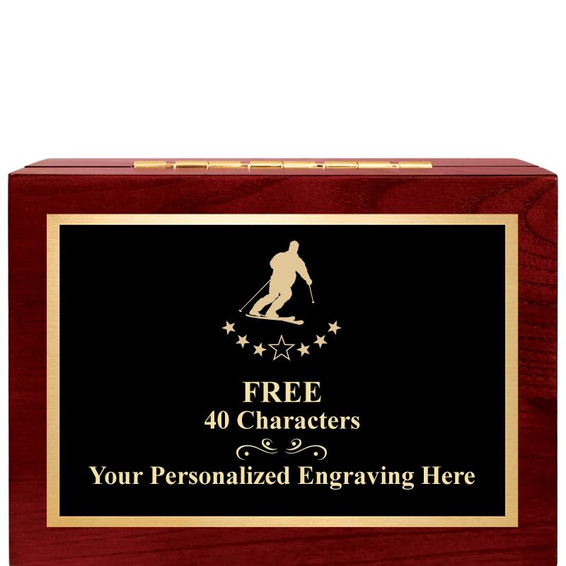 7"Wx3"H WD KEEPSAKE BX W PLATE