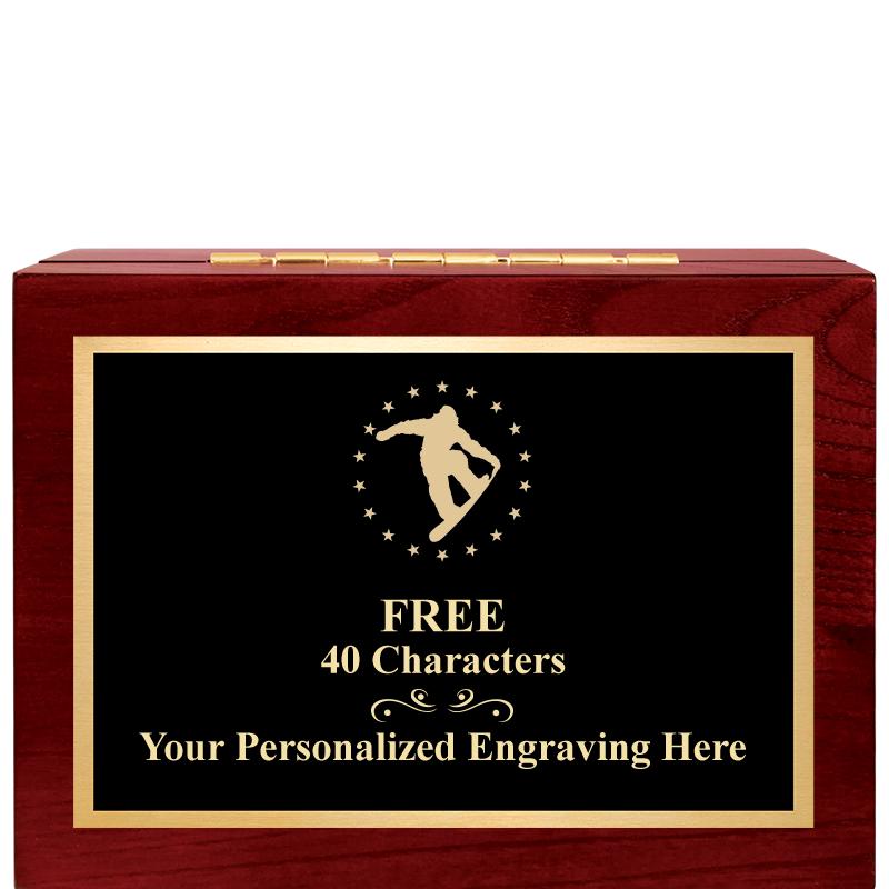 7"Wx3"H WD KEEPSAKE BX W PLATE