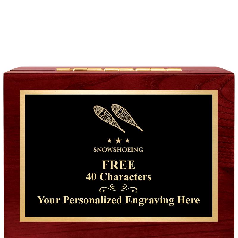 7"Wx3"H WD KEEPSAKE BX W PLATE