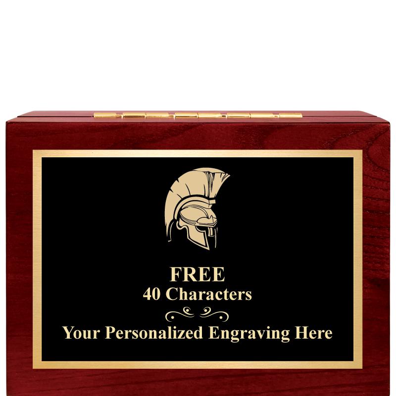 7"Wx3"H WD KEEPSAKE BX W PLATE