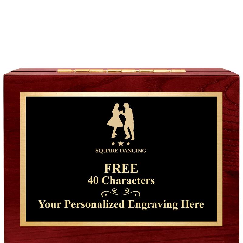 7"Wx3"H WD KEEPSAKE BX W PLATE