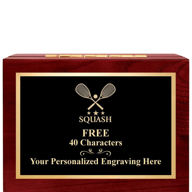 7"Wx3"H WD KEEPSAKE BX W PLATE