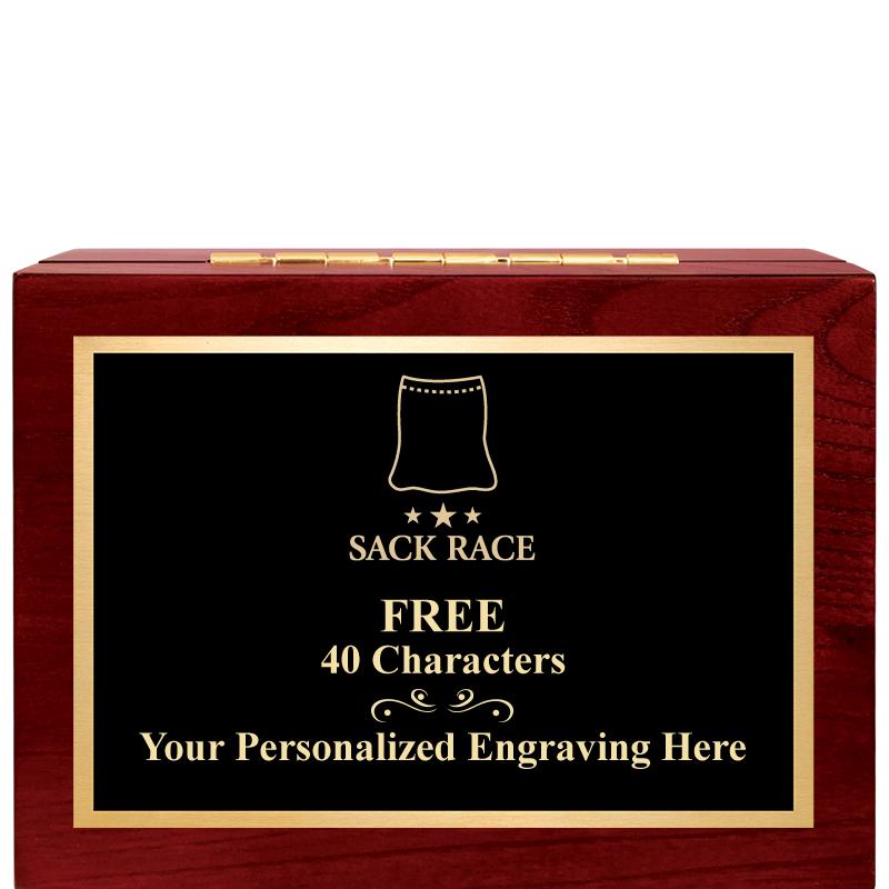 7"Wx3"H WD KEEPSAKE BX W PLATE