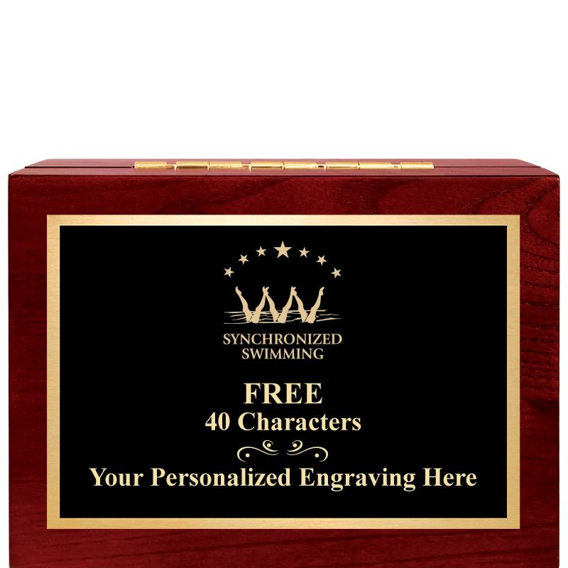 7"Wx3"H WD KEEPSAKE BX W PLATE