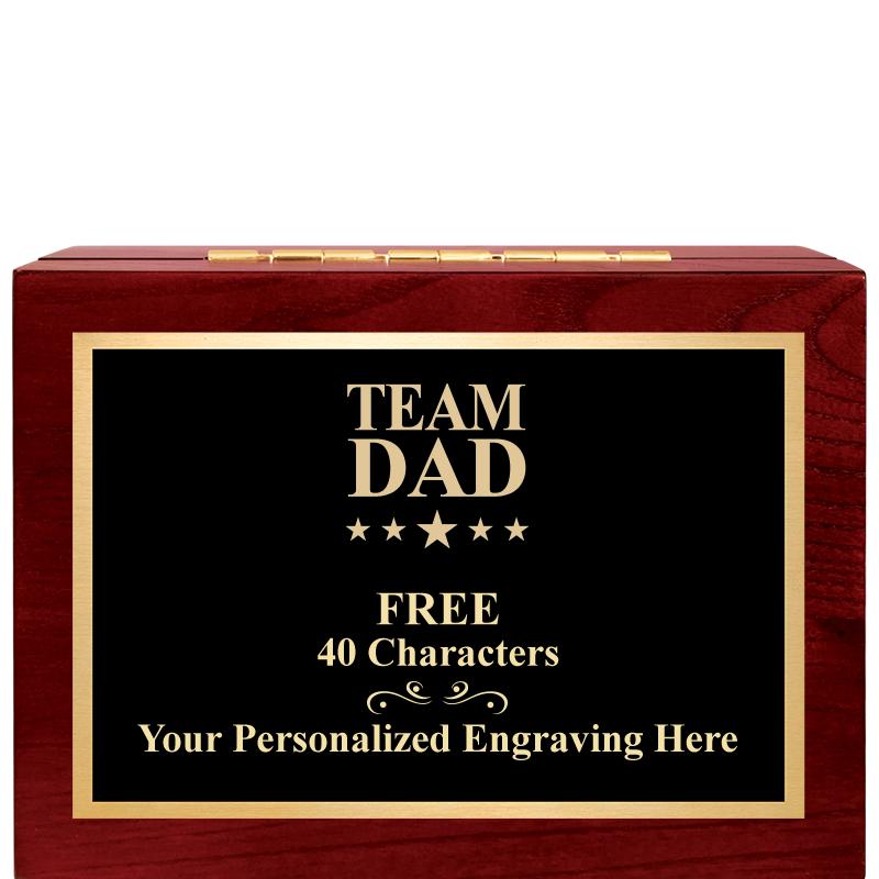 7"Wx3"H WD KEEPSAKE BX W PLATE