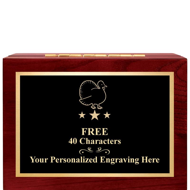 7"Wx3"H WD KEEPSAKE BX W PLATE