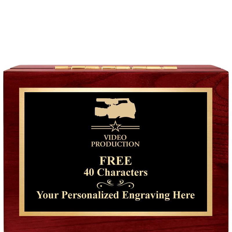 7"Wx3"H WD KEEPSAKE BX W PLATE