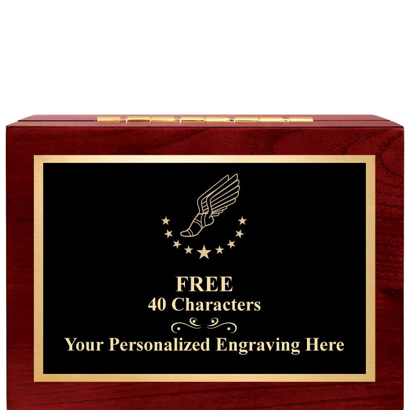 7"Wx3"H WD KEEPSAKE BX W PLATE