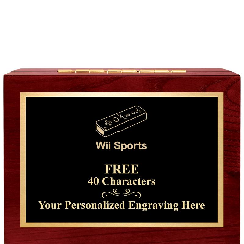 7"Wx3"H WD KEEPSAKE BX W PLATE