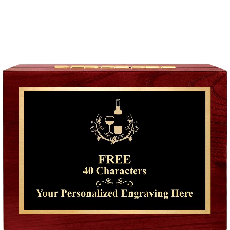 7"Wx3"H WD KEEPSAKE BX W PLATE