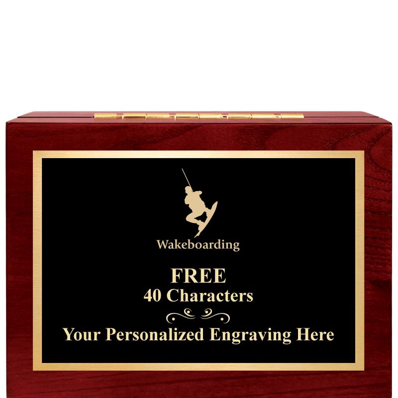 7"Wx3"H WD KEEPSAKE BX W PLATE