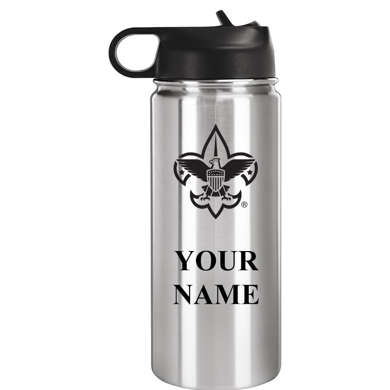 SCOUTS WATER BOTTLE 20OZ SILVR