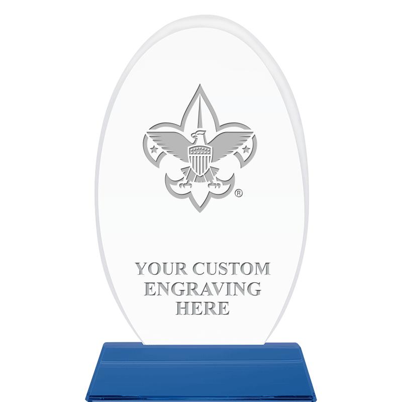 8 1/2"SAPPHIRE ELLIPSE CRYSTAL