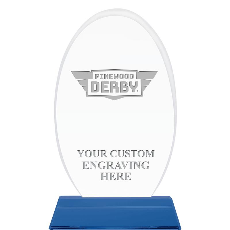 8 1/2"SAPPHIRE ELLIPSE CRYSTAL