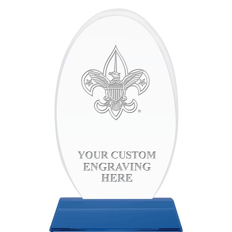 8 1/2"SAPPHIRE ELLIPSE CRYSTAL