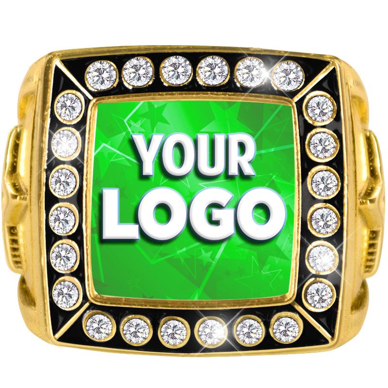 GLD CRYSTL CHAMP 2.0 RING SZ 6