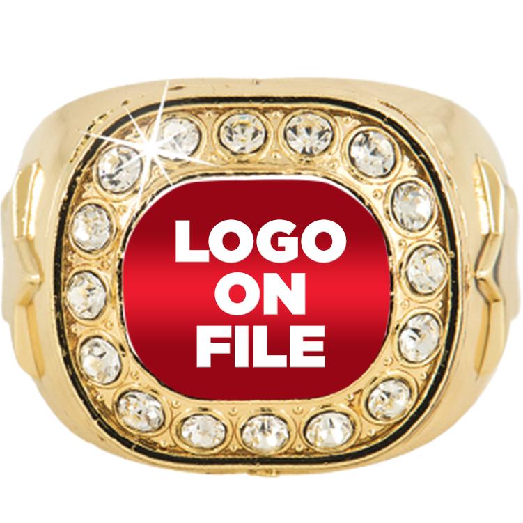 CUS CLR INSRT GD CRYST RG SZ6