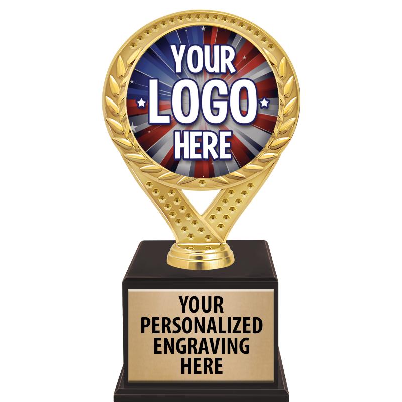 9 1/2" FAMOUS TROPHY WOOD BASE