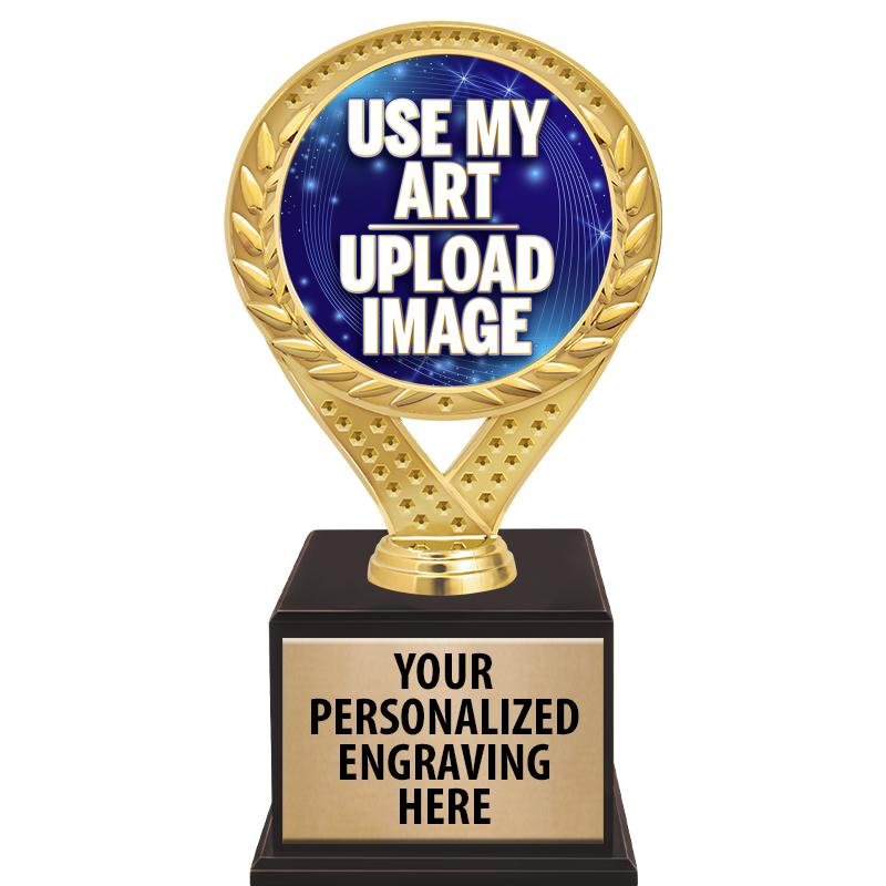 9 1/2" FAMOUS TROPHY WOOD BASE