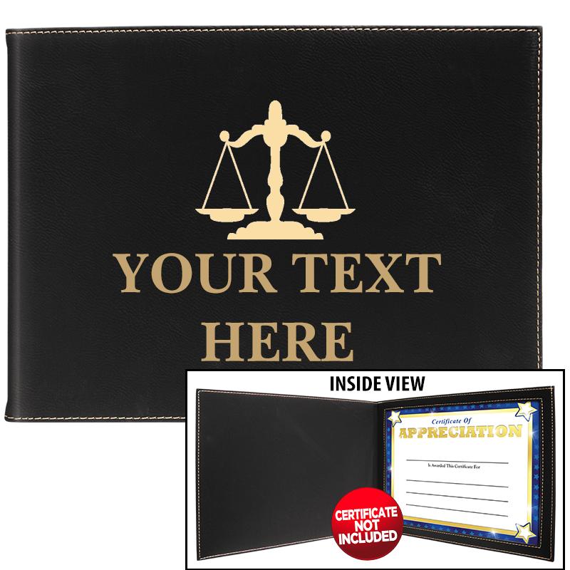 LEATHERETTE CERTIFICATE HOLDER