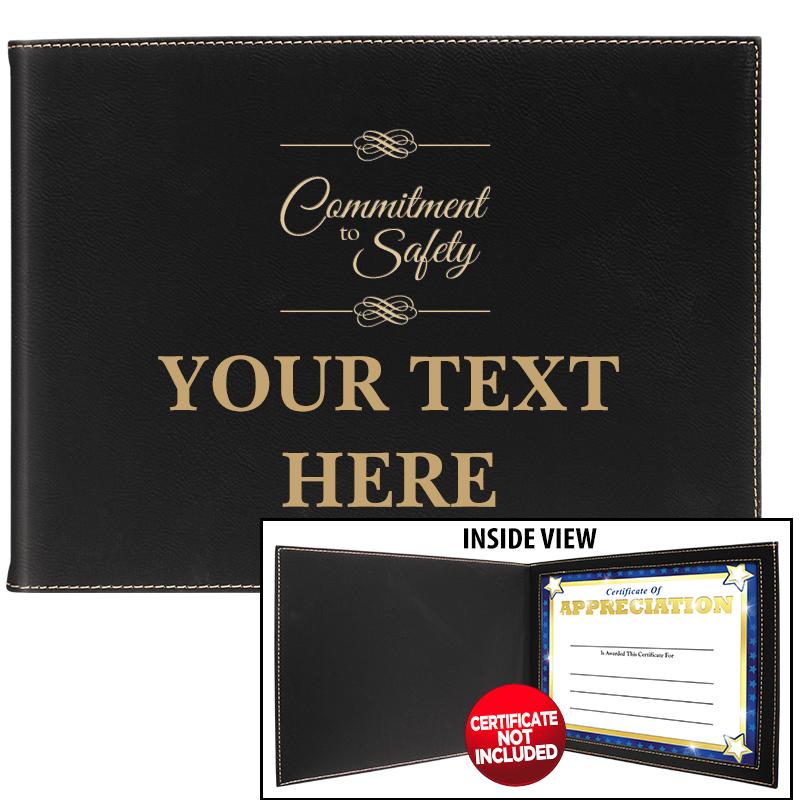 LEATHERETTE CERTIFICATE HOLDER