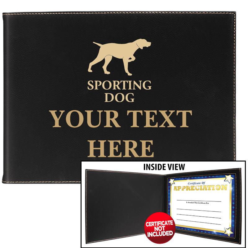 LEATHERETTE CERTIFICATE HOLDER