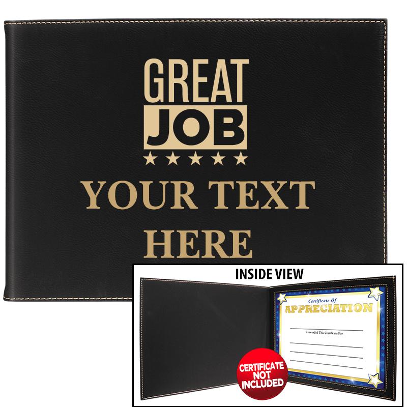 LEATHERETTE CERTIFICATE HOLDER