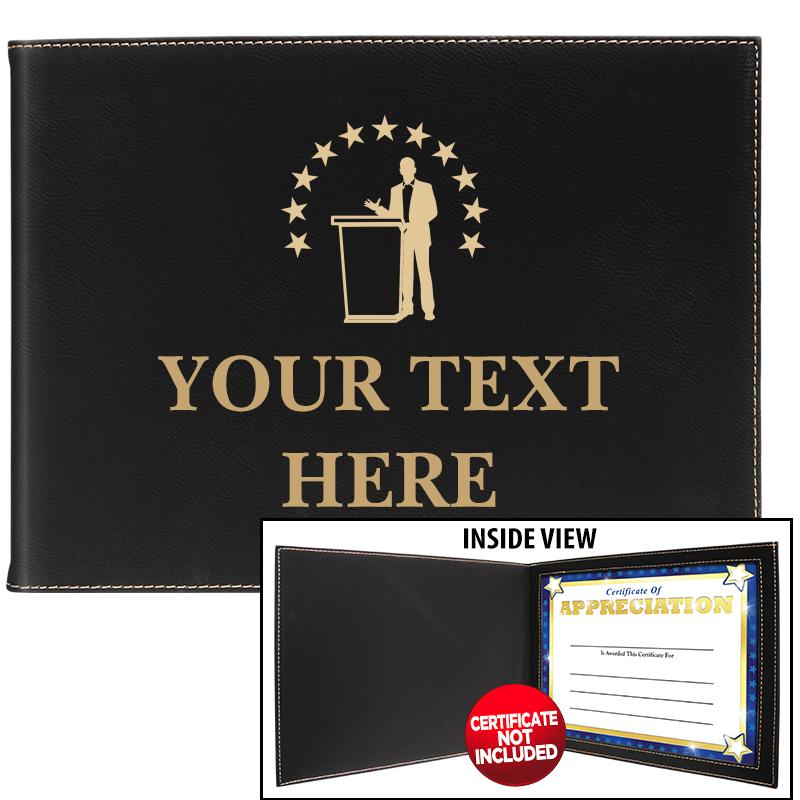 LEATHERETTE CERTIFICATE HOLDER