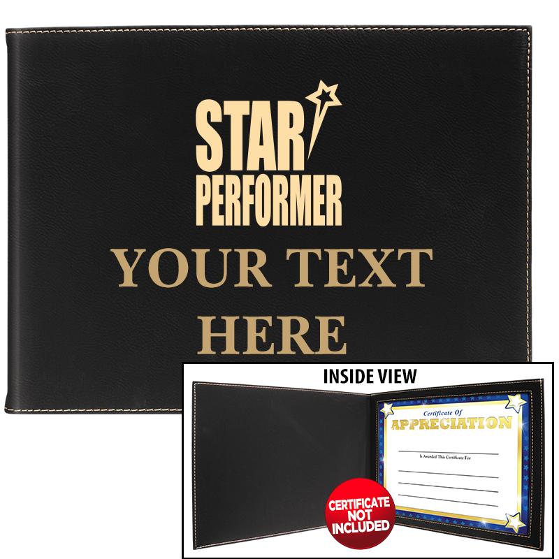 LEATHERETTE CERTIFICATE HOLDER