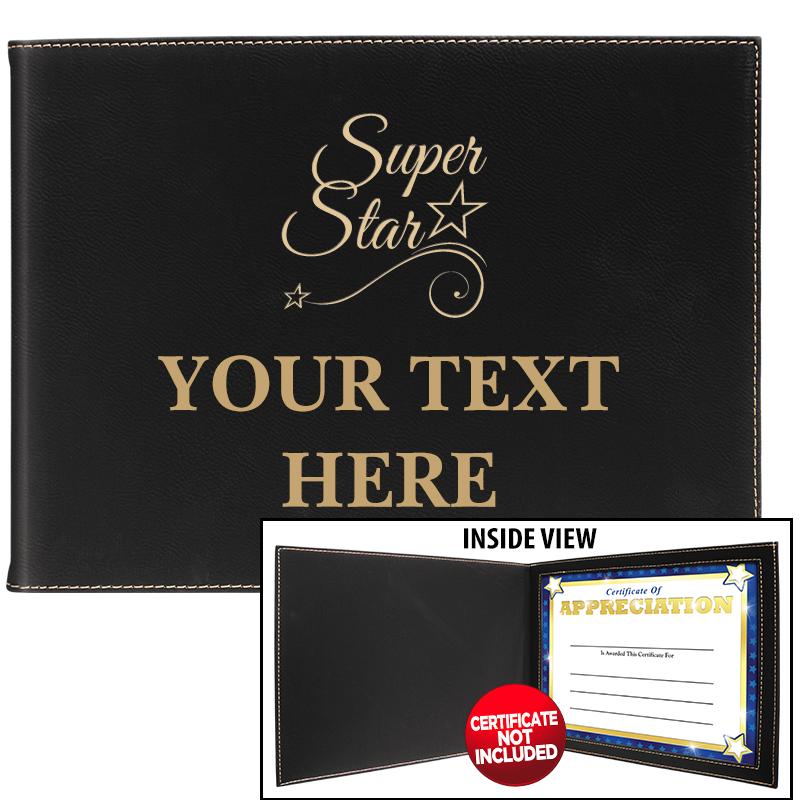 LEATHERETTE CERTIFICATE HOLDER