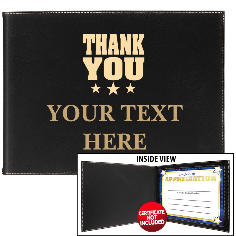 LEATHERETTE CERTIFICATE HOLDER