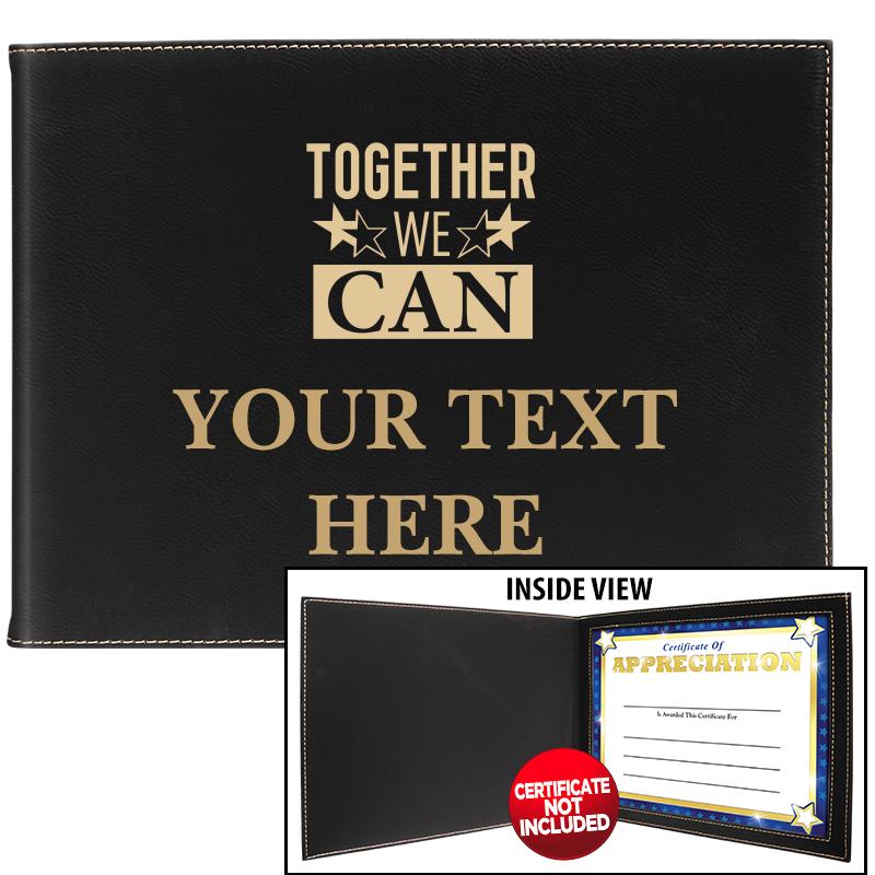 LEATHERETTE CERTIFICATE HOLDER